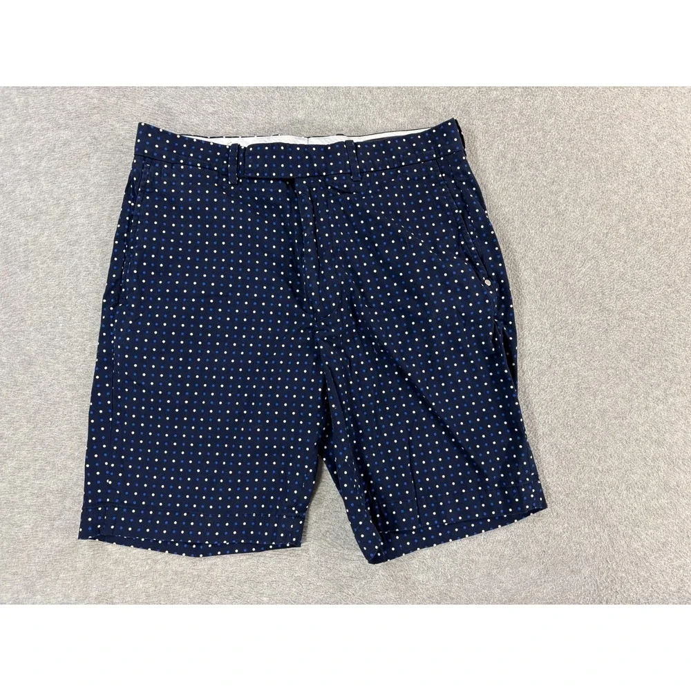 Polo Ralph Lauren RLX Polka Dots Golf Shorts (Men's 30) Blue- 9